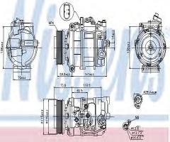 Nissens 89092 kompresor klimatyzacji audi, audi a4 (8e2, b6)