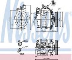 Nissens 89223 kompresor klimatyzacji audi, audi a4 (8e2, b6)