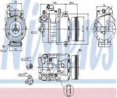 Nissens 89023 kompresor klimatyzacji audi, audi a4 (8e2, b6)