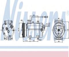 Nissens 89029 kompresor klimatyzacji audi, audi a4 (8d2, b5), vw passat (3b2)