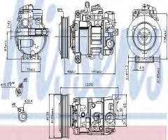 Nissens 89209 kompresor klimatyzacji audi, audi a6 (4g2, c7, 4gc)