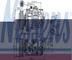 Nissens 89236 kompresor klimatyzacji audi, audi a4 (8ec, b7)