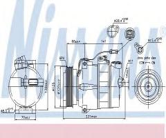 Nissens 89054 kompresor klimatyzacji audi, audi a8 (4d2, 4d8), porsche boxster (986)