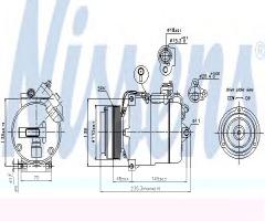Nissens 89034 kompresor klimatyzacji bmw, bmw 5 (e39)
