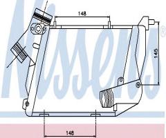 Nissens 96677 intercooler audi, audi a8 (4e_)