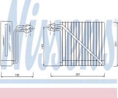 Nissens 92272 parownik audi, audi a4 (8d2, b5), skoda superb (3u4), vw passat (3b2)