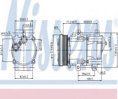 Nissens 89046 kompresor klimatyzacji ford, ford galaxy (wgr)