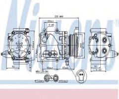 Nissens 89228 kompresor klimatyzacji ford, ford mondeo iii sedan (b4y)