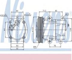 Nissens 89059 kompresor klimatyzacji ford, ford mondeo i (gbp)