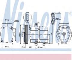 Nissens 89068 kompresor klimatyzacji ford, ford mondeo i (gbp), jaguar x-type (cf1)