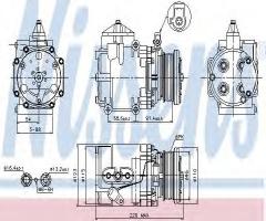 Nissens 89248 kompresor klimatyzacji ford, ford mondeo ii (bap)