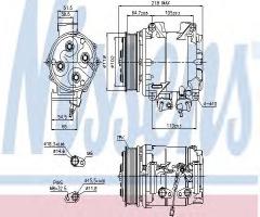 Nissens 89242 kompresor klimatyzacji honda, honda cr-v ii (rd_)