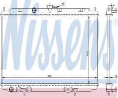 Nissens 68718 chłodnica silnika nissan, nissan almera tino (v10)