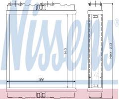 Nissens 73379 nagrzewnica saab, saab 900 ii