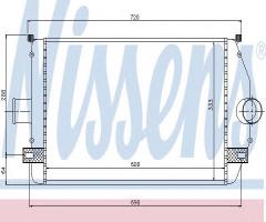 Nissens 96866 intercooler renault, renault laguna i (b56_, 556_)