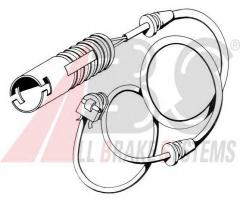 A.b.s. 39530 czujnik klocków hamulcowych bmw 7 e38 przód, alpina b10 (e39), bmw 7 (e38)