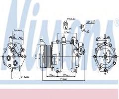 Nissens 89245 kompresor klimatyzacji honda, honda cr-v iii (re)