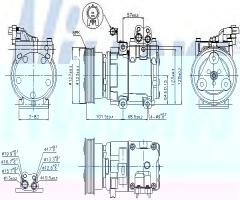 Nissens 89262 kompresor klimatyzacji hyundai, hyundai getz (tb)