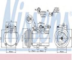 Nissens 89282 kompresor klimatyzacji hyundai, hyundai h-1 / starex