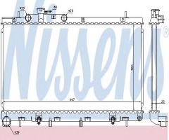 Nissens 67729 chłodnica silnika subaru, subaru outback (be, bh)
