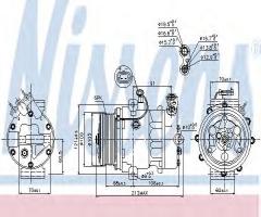 Nissens 89095 kompresor klimatyzacji opel, opel astra g hatchback (f48_, f08_)