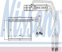 Nissens 70506 nagrzewnica bmw, bmw 5 (e34)