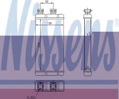 Nissens 70513 nagrzewnica bmw, bmw 3 (e46)