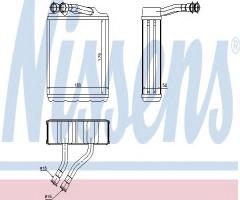 Nissens 73464 nagrzewnica toyota, toyota carina e sedan (_t19_)