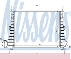 Nissens 96891 intercooler saab, saab 9-5 (ys3e)
