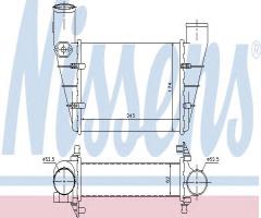 Nissens 96896 intercooler audi vw, audi a4 (8d2, b5), vw passat (3b2)