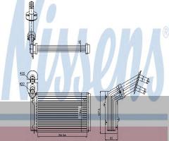 Nissens 73973 nagrzewnica ford seat vw, ford galaxy (wgr), seat alhambra (7v8, 7v9)