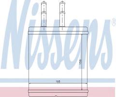 Nissens 76504 nagrzewnica chevrolet, chevrolet aveo sedan (t250, t255), daewoo kalos (klas)