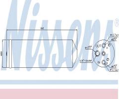 Nissens 95082 osuszacz klimatyzacji mitsubishi, mitsubishi colt iv (ca_a)