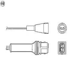 Ngk oza446-e4 sonda lambda alfa romeo fiat lancia oza446-e4, alfa romeo 75 (162b)