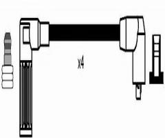 Ngk rc-ft602 przewody wysokiego napięcia komplet  fiat rc-ft602, fiat punto kabriolet (176c)
