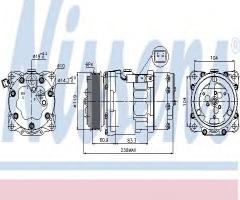 Nissens 89032 kompresor klimatyzacji peugeot, citroËn berlingo nadwozie pełne (m_)