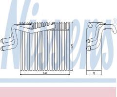 Nissens 92215 parownik renault, nissan kubistar nadwozie pełne (x80)