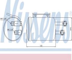 Nissens 95106 osuszacz klimatyzacji volkswagen, seat toledo i (1l), vw golf ii (19e, 1g1)
