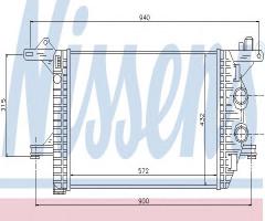 Nissens 96976 intercooler mercedes,, mercedes-benz t2/ln1 nadwozie pełne / kombi