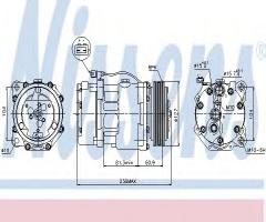 Nissens 89061 kompresor klimatyzacji vw, vw transporter iv autobus (70xb, 70xc, 7db, 7dw)