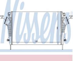 Nissens 96554 intercooler chevrolet, chevrolet malibu (v300), opel insignia