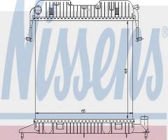 Nissens 63043 chłodnica silnika opel-wyprzedaż, opel omega a (16_, 17_, 19_)