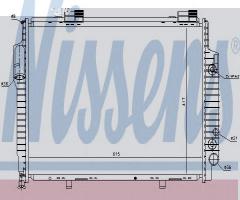 Nissens 62616 chłodnica silnika chrysler, chrysler crossfire, mercedes-benz clk (c208)