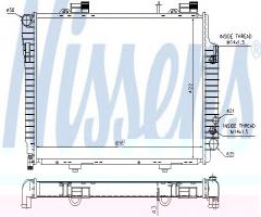 Nissens 62618 chłodnica silnika mercedes,, mercedes-benz klasa c (w202)