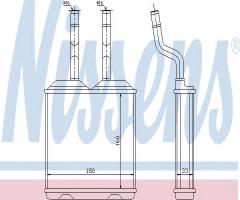 Nissens 72634 nagrzewnica opel, chevrolet corsa sedan, opel corsa b (73_, 78_, 79_)