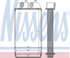 Nissens 70232 nagrzewnica audi, audi a6 (4b2, c5)