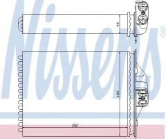 Nissens 70975 nagrzewnica chrysler, chrysler voyager iii (gs), dodge caravan