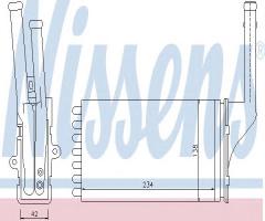 Nissens 71143 nagrzewnica citroen, peugeot, citroËn ax (za-_), peugeot 106 i (1a, 1c)