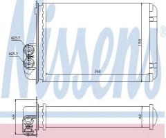 Nissens 73255 nagrzewnica renault, renault megane scenic (ja0/1_)