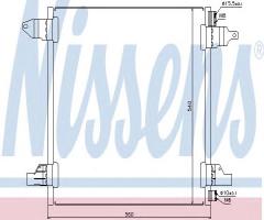Nissens 94569 chłodnica klimatyzacji mercedes,, mercedes-benz klasa m (w163)